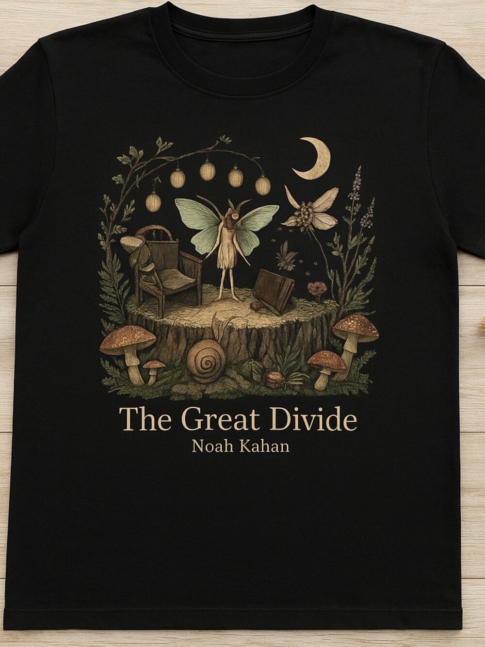The Great Divide T-Shirt | Noah Kahan Inspired Graphic Tee | Whimsical Forest